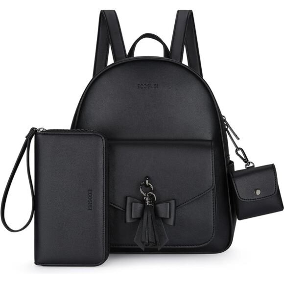 Women Backpack Purse Water Resistant PU Leather Backpack Fashion Rucksack main image 14